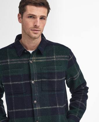 Barbour Chapter Tailored Check Overshirt | Green