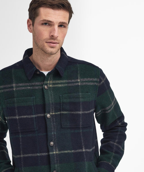 Barbour Chapter Tailored Check Overshirt | Groen