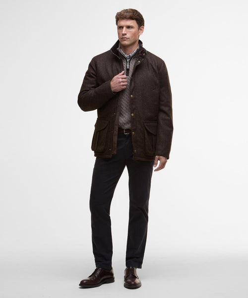 Barbour Hereford Tweed Wool Jacket | Brown