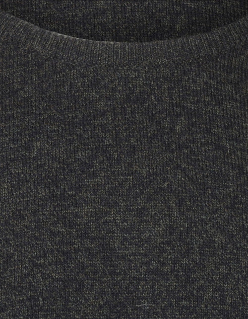 Pullover Lamswol ronde hals | Navy/Seaweed