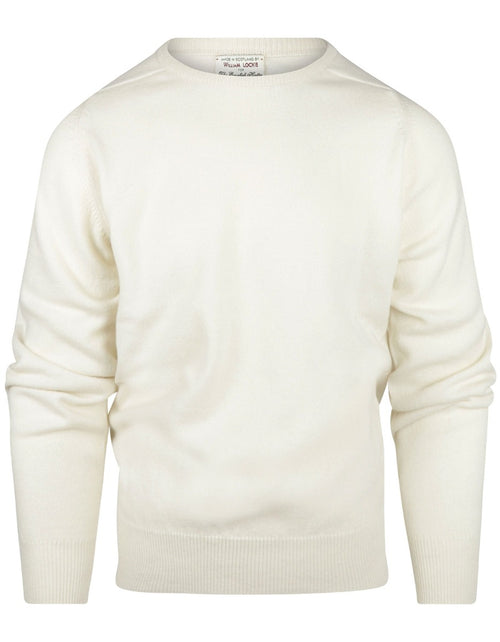 Pullover Lamswol ronde hals | Ecru