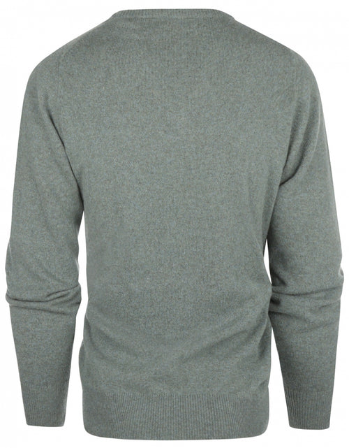 William Lockie Pullover Lamswol V-hals | Caspian/Landscape