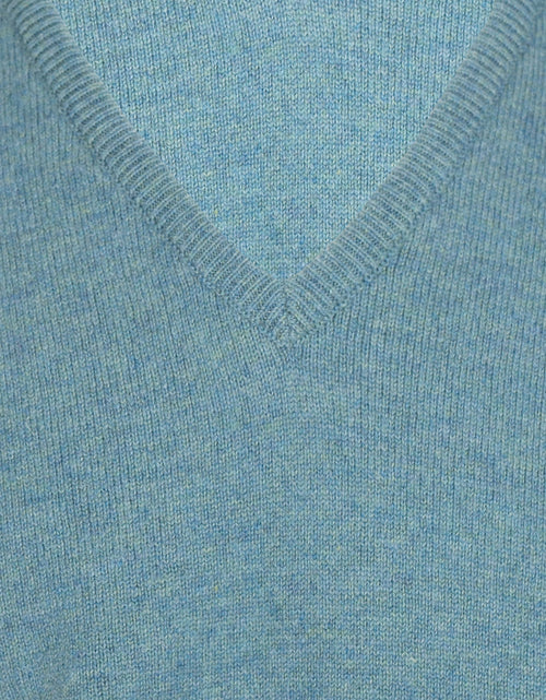 William Lockie Pullover Lambswool V-neck | Lovat