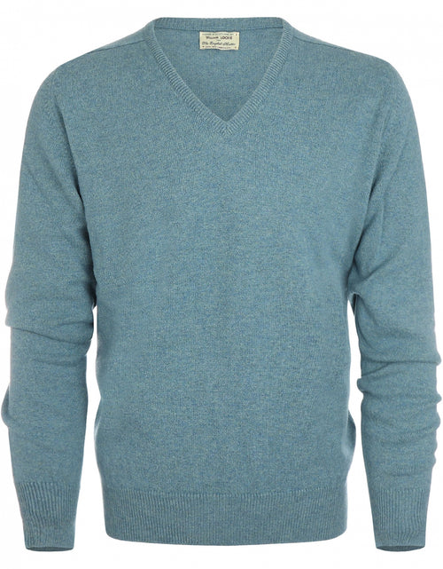 William Lockie Pullover Lambswool V-neck | Lovat