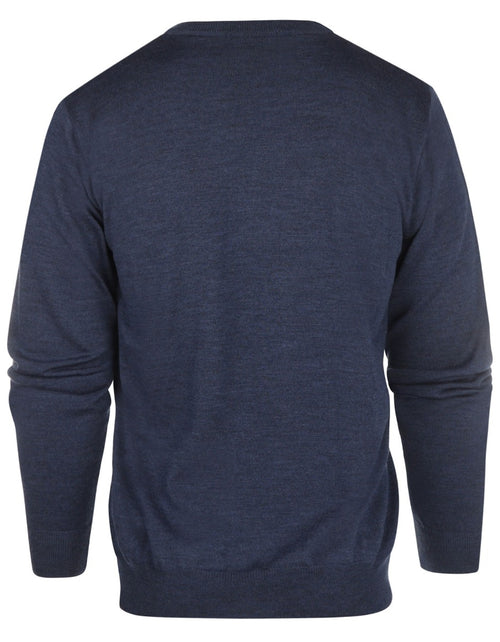 Pullover merino wol v-hals | Light Indigo