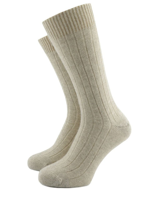 Luxe Cashmere Sokken | Beige