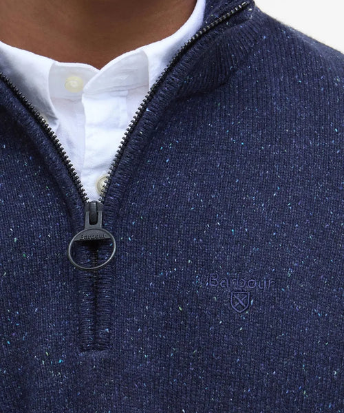 Tisbury High Zip Sweater | Navy Blue