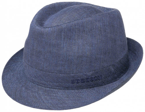 Trilby Hoeden Linen | Midden Blauw