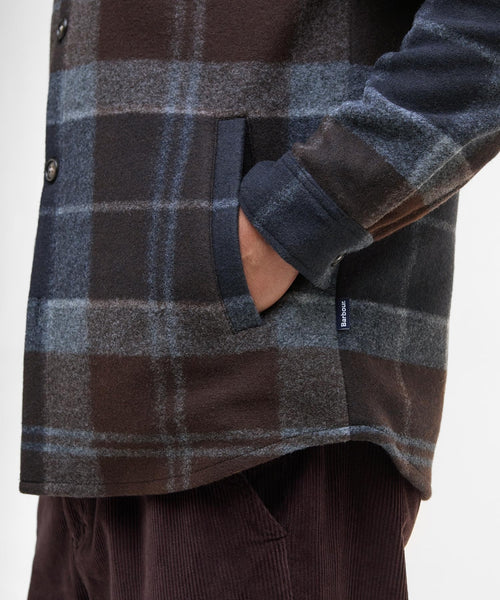 Barbour Chapter Tailored Check Overshirt | Nacht Blauw