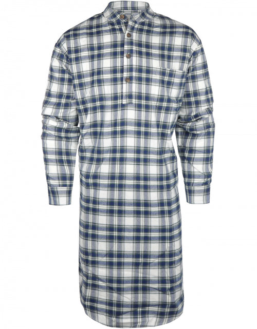 Nachthemd Klassiek flannel | Blauw