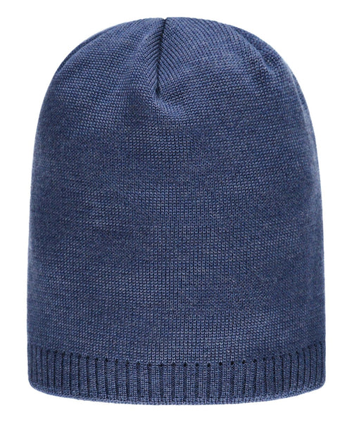 Wollen Beanie | Denim Blauw