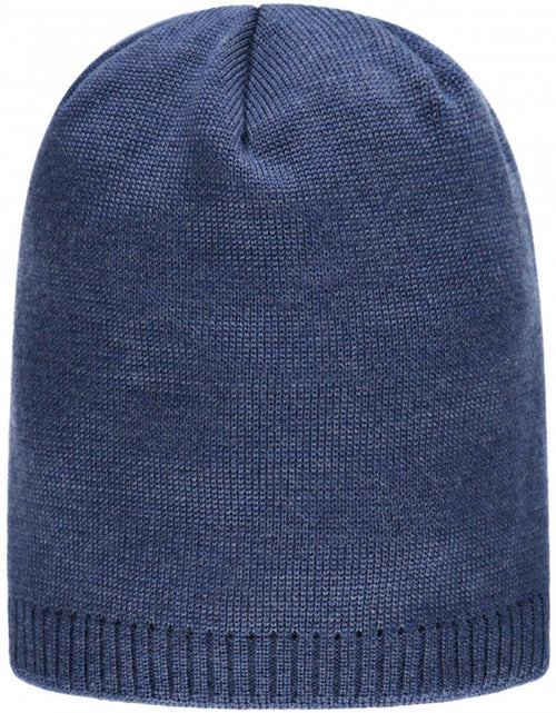 Wollen Beanie | Denim Blauw