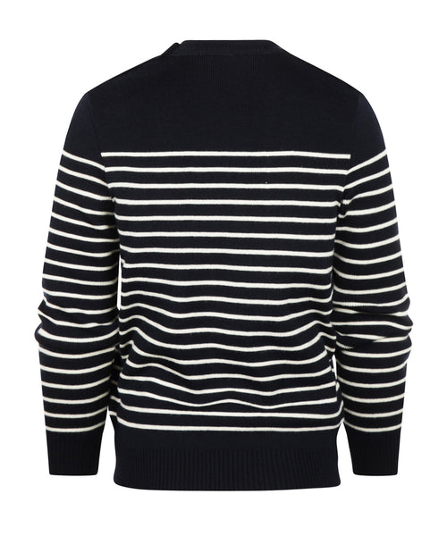 BinicII round neck sweater | Blue