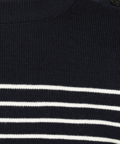 BinicII round neck sweater | Blue