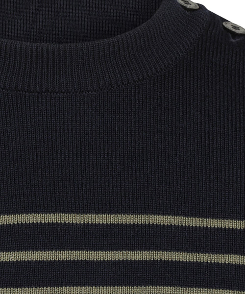 Saint James Pullover BinicII Ronde Hals | Groen