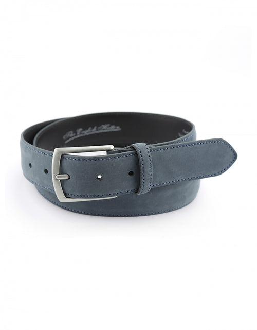 Verfijnde suede riem | Blauw