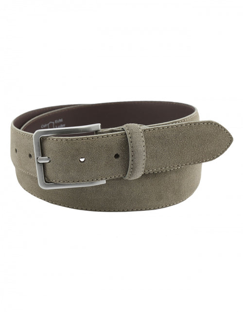 Refined suede belt | Brown