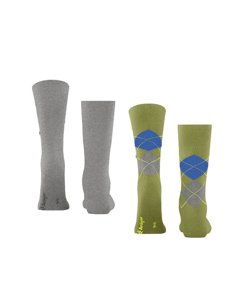 Everyday Argyle Mix 2-Pack Heren Sokken | Groen