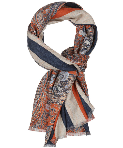 Scarf Double Silk | Orange