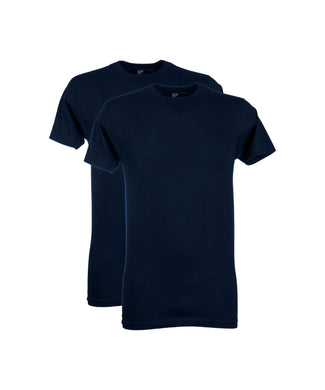 T-shirt 2-pack Ronde Hals | Navy Blauw