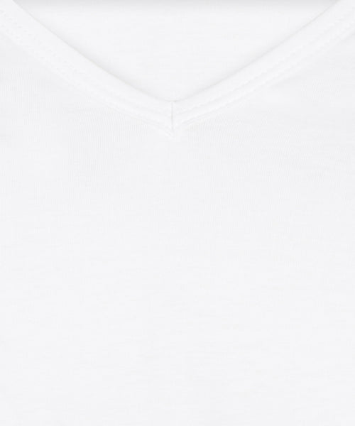 T-shirt 2-pack narrow V-neck | White