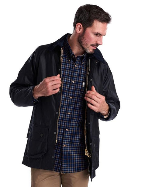 Waxed jacket Beaufort | Navy Blauw