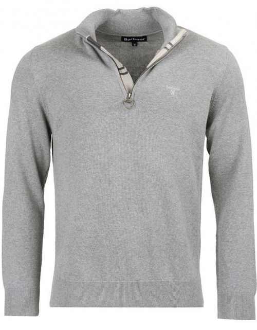 Barbour Cotton Half Zip Pullover | Grey