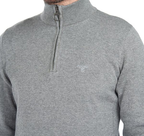 Barbour Cotton Half Zip Pullover | Grijs