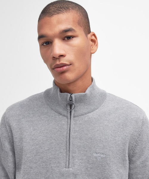 Barbour Cotton Half Zip Pullover | Grey