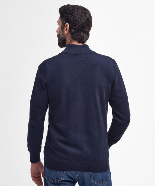 Barbour Cotton Half Zip Pullover | Navy Blue