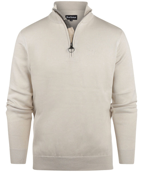 Barbour Cotton Half Zip Pullover | Beige