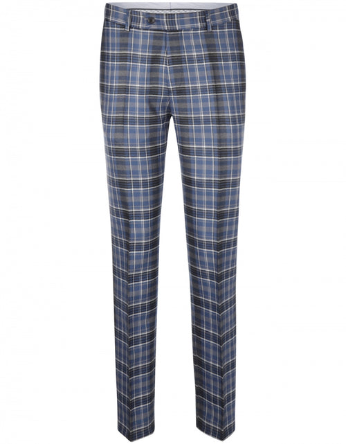 Chino Check Pattern Wool | Blue