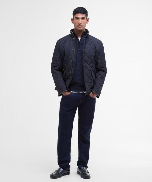 Barbour Quilted jacket Powell | Navy Blauw