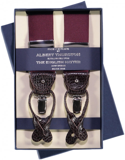 2-in-1 Bretels met clips en patten | Bordeaux Rood