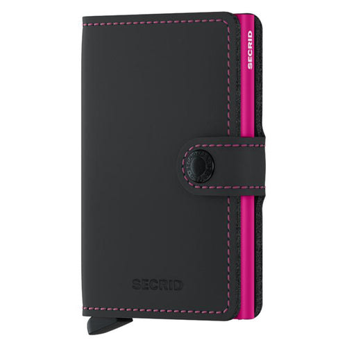 Secrid Miniwallet | Matte Black&Fuchsia