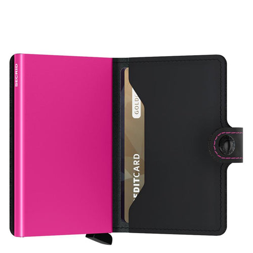 Secrid Miniwallet | Matte Black&Fuchsia