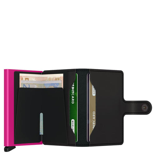 Secrid Miniwallet | Matte Black&Fuchsia