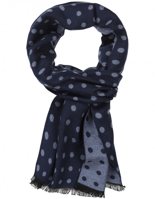 Viscose Scarf with classic Print | Blue