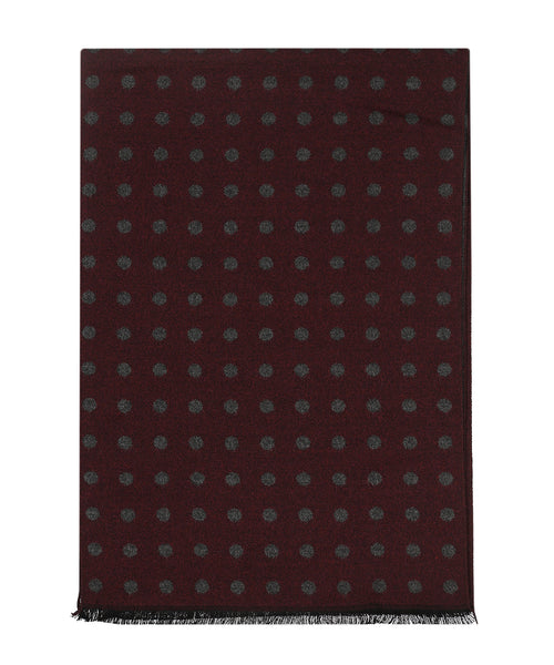 Viscose Scarf with classic Print | Red