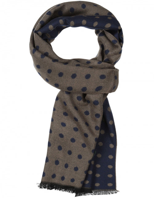 Viscose Scarf with classic Print | Green