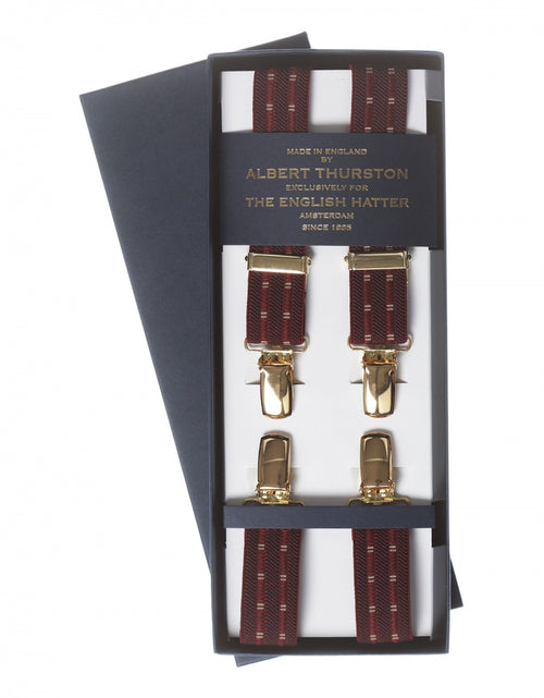 Stylish clip-on suspenders | Red