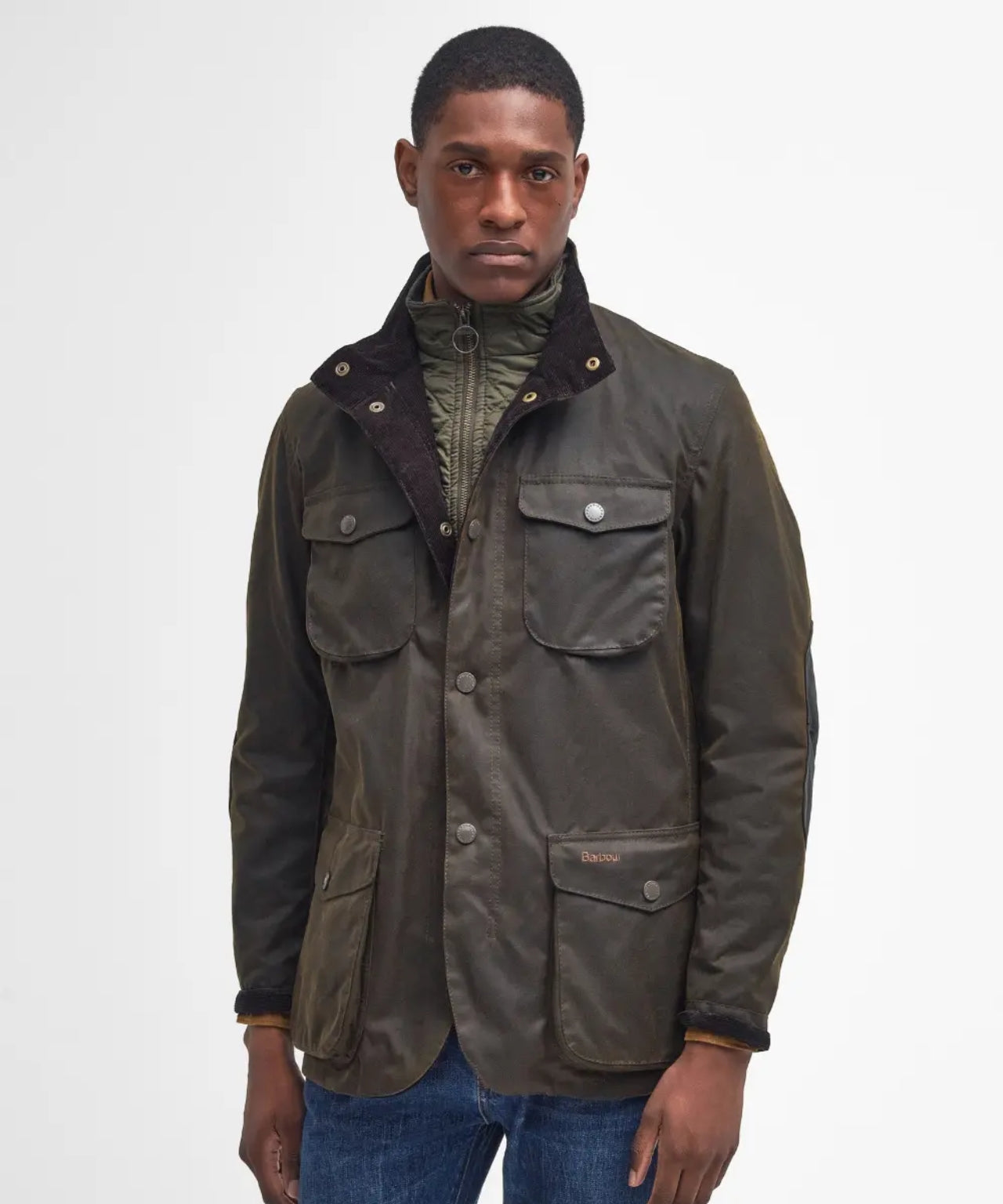Barbour Wax jacket Ogston Olive The English Hatter