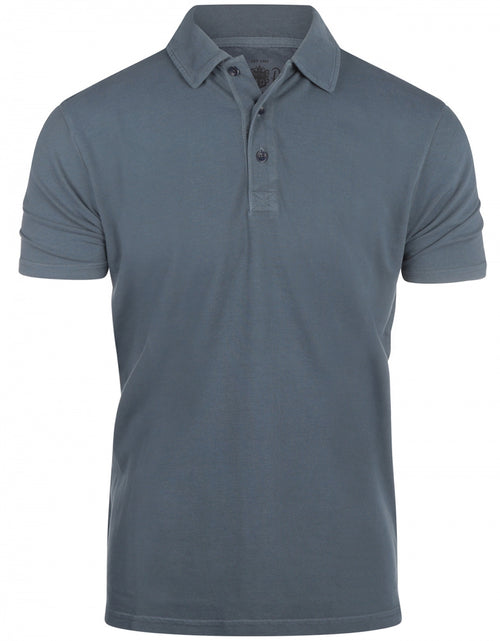 Polo washed korte mouw | Navy Blauw