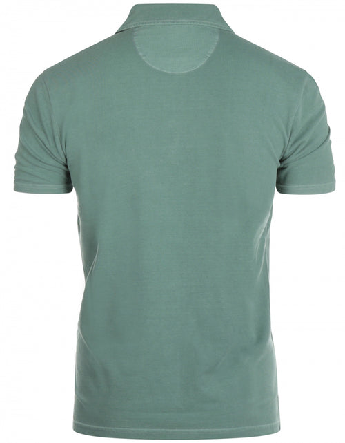 Polo washed korte mouw | Groen