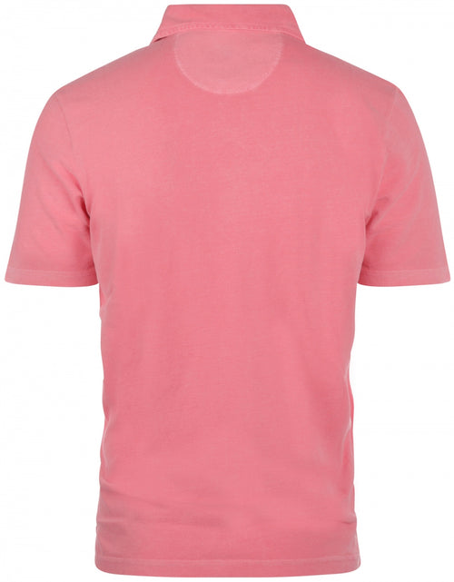 Polo washed korte mouw | Roze