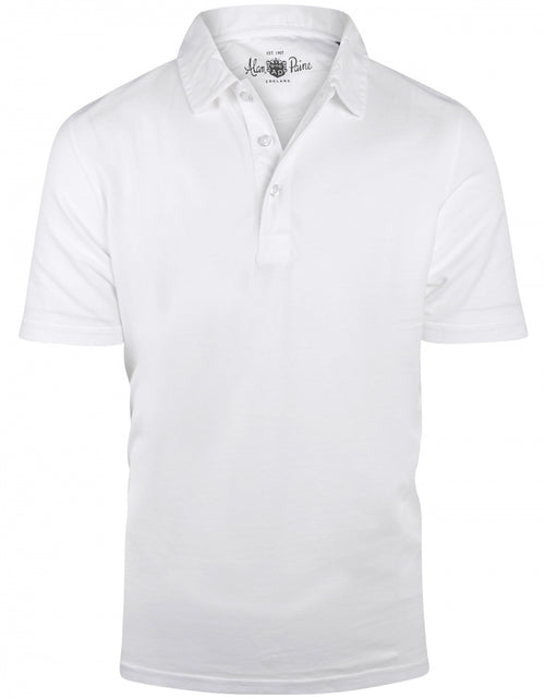 Polo washed korte mouw | Wit