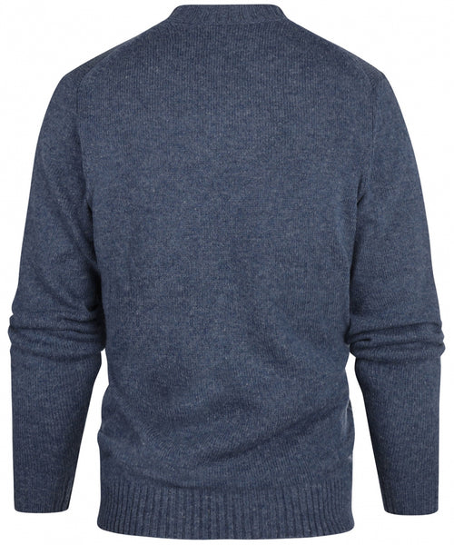 Alan Paine Shetland Pullover Ronde Hals | Blauw