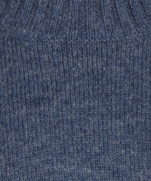 Alan Paine Shetland Pullover Ronde Hals | Blauw