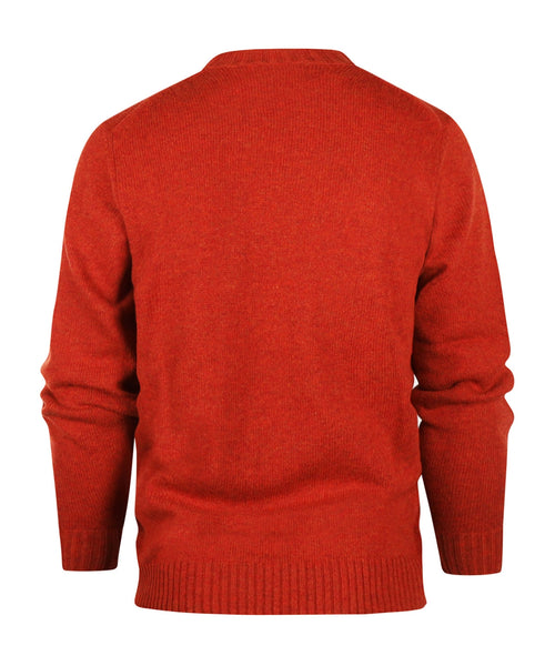 Alan Paine Shetland Pullover Ronde Hals | Rood