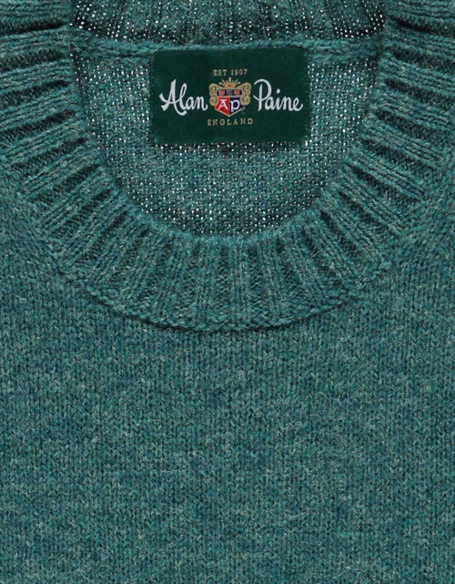 Alan Paine Shetland Pullover Ronde Hals | Groen